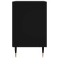 vidaXL Mesitas de noche 2 uds madera de ingeniería negro 40x30x50 cm