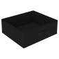 vidaXL Estante de almacenamiento 4 cestas de tela acero negro vidaXL Estante de almacenamiento 4 cestas de tela acero negro