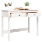 vidaXL Escritorio con cajones madera maciza de pino blanco 100x50x78cm vidaXL Escritorio con cajones madera maciza de pino blanco 100x50x78cm
