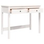 vidaXL Escritorio con cajones madera maciza de pino blanco 100x50x78cm vidaXL Escritorio con cajones madera maciza de pino blanco 100x50x78cm