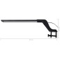 vidaXL Luz LED para acuario con abrazadera azul y blanco 35-55 cm
