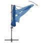 vidaXL Sombrilla voladiza con poste de acero azul celeste 300 cm vidaXL Sombrilla voladiza con poste de acero azul celeste 300 cm