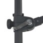 vidaXL Sombrilla voladiza con poste de acero azul celeste 300 cm vidaXL Sombrilla voladiza con poste de acero azul celeste 300 cm