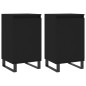 vidaXL Aparadores 2 uds madera de ingeniería negro 40x35x70 cm vidaXL Aparadores 2 uds madera de ingeniería negro 40x35x70 cm