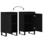 vidaXL Aparadores 2 uds madera de ingeniería negro 40x35x70 cm vidaXL Aparadores 2 uds madera de ingeniería negro 40x35x70 cm