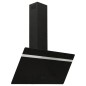 vidaXL Campana extractora pared acero y vidrio templado negro 90 cm vidaXL Campana extractora pared acero y vidrio templado negro 90 cm