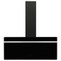 vidaXL Campana extractora pared acero y vidrio templado negro 90 cm vidaXL Campana extractora pared acero y vidrio templado negro 90 cm