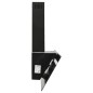vidaXL Campana extractora pared acero y vidrio templado negro 90 cm vidaXL Campana extractora pared acero y vidrio templado negro 90 cm