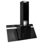 vidaXL Campana extractora pared acero y vidrio templado negro 90 cm vidaXL Campana extractora pared acero y vidrio templado negro 90 cm
