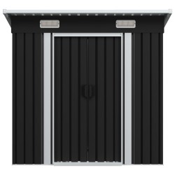 vidaXL Cobertizo para jardín de acero gris antracita