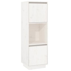vidaXL Aparador alto de madera maciza de pino banco 38x35x117 cm