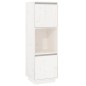 vidaXL Aparador alto de madera maciza de pino banco 38x35x117 cm vidaXL Aparador alto de madera maciza de pino banco 38x35x117 cm