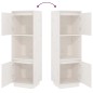 vidaXL Aparador alto de madera maciza de pino banco 38x35x117 cm vidaXL Aparador alto de madera maciza de pino banco 38x35x117 cm