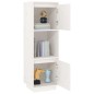 vidaXL Aparador alto de madera maciza de pino banco 38x35x117 cm vidaXL Aparador alto de madera maciza de pino banco 38x35x117 cm