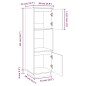 vidaXL Aparador alto de madera maciza de pino banco 38x35x117 cm vidaXL Aparador alto de madera maciza de pino banco 38x35x117 cm