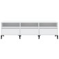 vidaXL Mueble de TV madera contrachapada blanco 150x30x44,5 cm