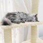 vidaXL Rascador para gatos con postes de sisal color crema 155 cm vidaXL Rascador para gatos con postes de sisal color crema 155 cm