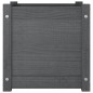 vidaXL Jardineras 2 uds madera maciza de pino gris 40x40x40 cm vidaXL Jardineras 2 uds madera maciza de pino gris 40x40x40 cm