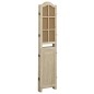 vidaXL Biombo de 4 paneles tela marrón 140x165 cm