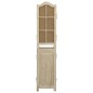 vidaXL Biombo de 4 paneles tela marrón 140x165 cm