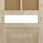 vidaXL Biombo de 4 paneles tela marrón 140x165 cm