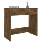 vidaXL Escritorio de madera contrachapada roble ahumado 80x40x75 cm vidaXL Escritorio de madera contrachapada roble ahumado 80x40x75 cm