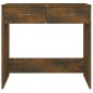 vidaXL Escritorio de madera contrachapada roble ahumado 80x40x75 cm vidaXL Escritorio de madera contrachapada roble ahumado 80x40x75 cm