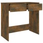 vidaXL Escritorio de madera contrachapada roble ahumado 80x40x75 cm vidaXL Escritorio de madera contrachapada roble ahumado 80x40x75 cm
