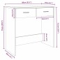 vidaXL Escritorio de madera contrachapada roble ahumado 80x40x75 cm vidaXL Escritorio de madera contrachapada roble ahumado 80x40x75 cm