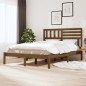 vidaXL Estructura de cama madera maciza pino marrón miel 150x200 cm vidaXL Estructura de cama madera maciza pino marrón miel 150x200 cm