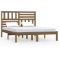 vidaXL Estructura de cama madera maciza pino marrón miel 150x200 cm vidaXL Estructura de cama madera maciza pino marrón miel 150x200 cm