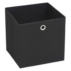 vidaXL Cajas de almacenaje 10 uds textil no tejido 32x32x32 cm negro