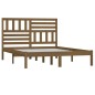 vidaXL Estructura de cama madera maciza pino marrón miel 150x200 cm vidaXL Estructura de cama madera maciza pino marrón miel 150x200 cm