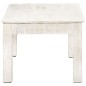 vidaXL Mesa de centro de madera de mango maciza blanca 110x60x45 cm vidaXL Mesa de centro de madera de mango maciza blanca 110x60x45 cm