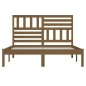 vidaXL Estructura de cama madera maciza pino marrón miel 150x200 cm vidaXL Estructura de cama madera maciza pino marrón miel 150x200 cm