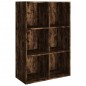 vidaXL Estantería/Aparador contrachapada roble ahumado 66x30x98 cm