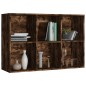 vidaXL Estantería/Aparador contrachapada roble ahumado 66x30x98 cm