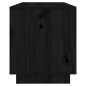 vidaXL Mueble de TV de madera maciza de pino negro 74x34x40 cm