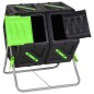 vidaXL Compostador giratorio doble cámara PP 63x60x74 cm 140 L vidaXL Compostador giratorio doble cámara PP 63x60x74 cm 140 L