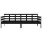 vidaXL Sofá cama madera maciza de pino negro 90x190 cm vidaXL Sofá cama madera maciza de pino negro 90x190 cm