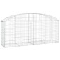 vidaXL Cesta de gaviones forma arco hierro galvanizado 200x50x80/100cm vidaXL Cesta de gaviones forma arco hierro galvanizado 200x50x80/100cm