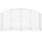 vidaXL Cesta de gaviones forma arco hierro galvanizado 200x50x80/100cm vidaXL Cesta de gaviones forma arco hierro galvanizado 200x50x80/100cm