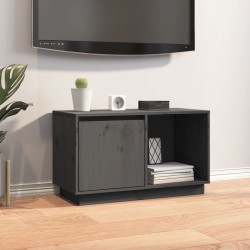 vidaXL Mueble de TV de madera maciza de pino 74x35x44 cm