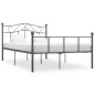 vidaXL Estructura de cama de metal gris 120x200 cm vidaXL Estructura de cama de metal gris 120x200 cm