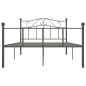 vidaXL Estructura de cama de metal gris 120x200 cm vidaXL Estructura de cama de metal gris 120x200 cm