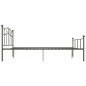 vidaXL Estructura de cama de metal gris 120x200 cm vidaXL Estructura de cama de metal gris 120x200 cm