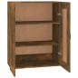 vidaXL Armario colgante de pared roble ahumado 69,5x32,5x90 cm vidaXL Armario colgante de pared roble ahumado 69,5x32,5x90 cm