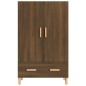 vidaXL Aparador alto de madera contrachapada marrón roble 70x31x115 cm vidaXL Aparador alto de madera contrachapada marrón roble 70x31x115 cm