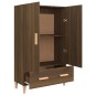 vidaXL Aparador alto de madera contrachapada marrón roble 70x31x115 cm vidaXL Aparador alto de madera contrachapada marrón roble 70x31x115 cm