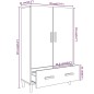 vidaXL Aparador alto de madera contrachapada marrón roble 70x31x115 cm vidaXL Aparador alto de madera contrachapada marrón roble 70x31x115 cm